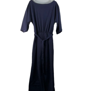 Navy Jumpsuit with Tie Belt Size X-Large